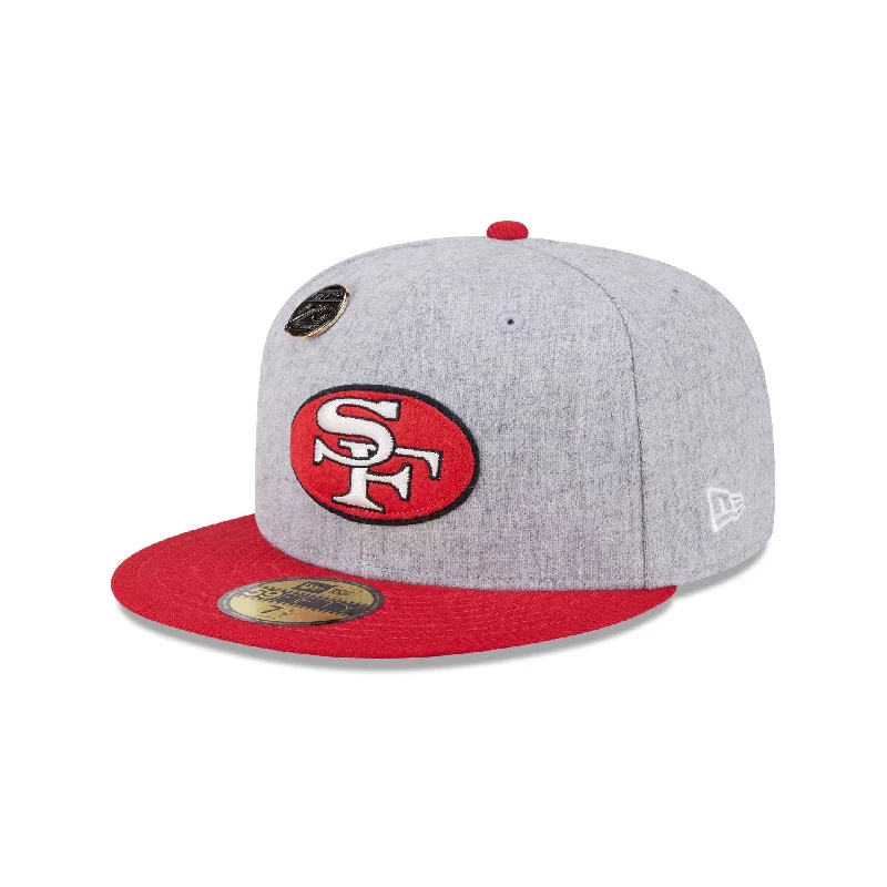 San Francisco 49ers 70th Anniversary Gray 59FIFTY Fitted Hat