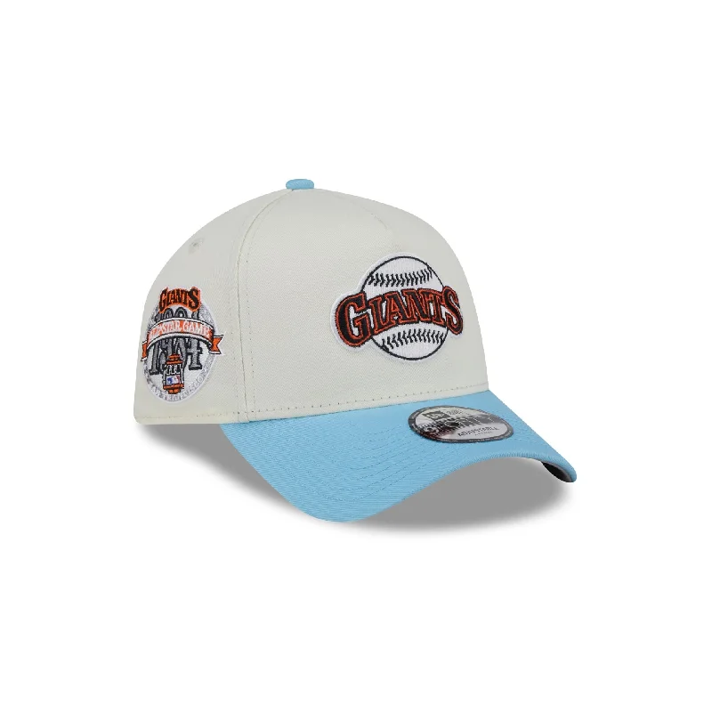 San Francisco Giants Chrome White 9FORTY A-Frame Snapback Hat