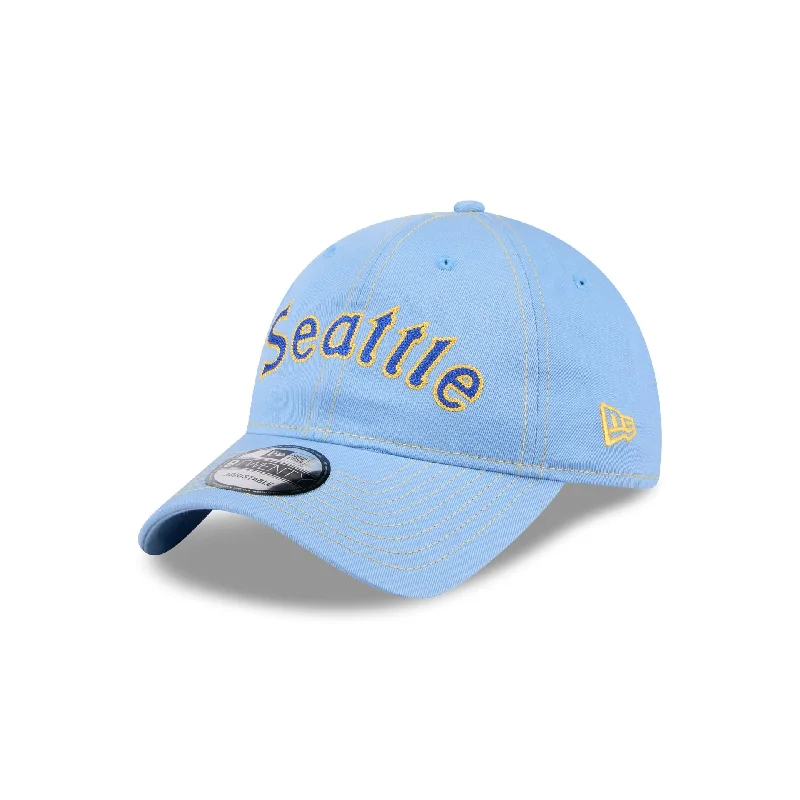 Seattle Mariners Team Stitch 9TWENTY Adjustable Hat