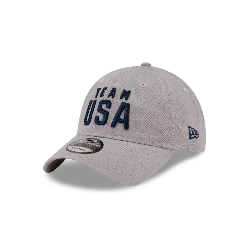 Team USA Gray 9TWENTY Adjustable Hat