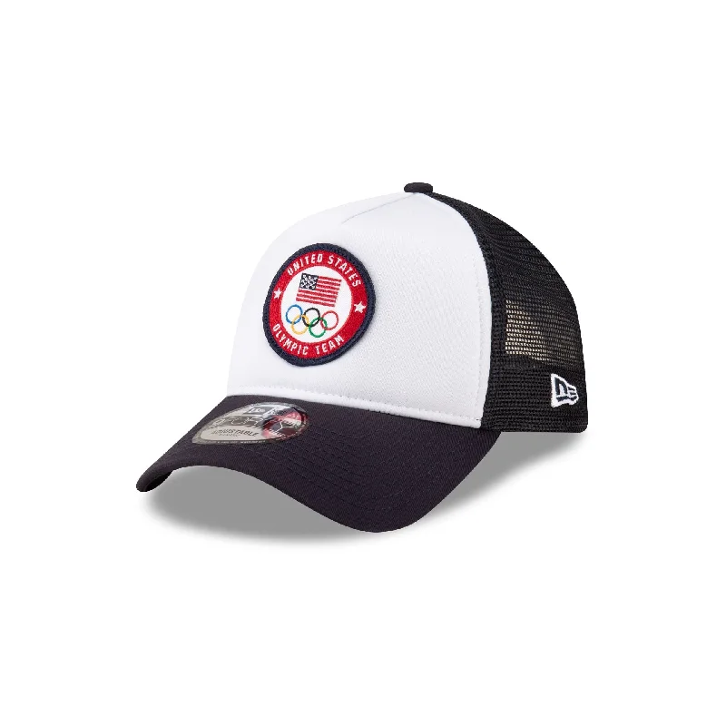 Team USA Olympics 9FORTY A-Frame Trucker Hat