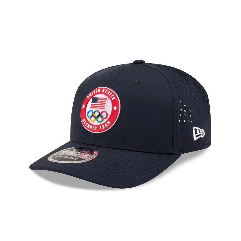 Team USA Olympics 9SEVENTY Stretch-Snap Hat