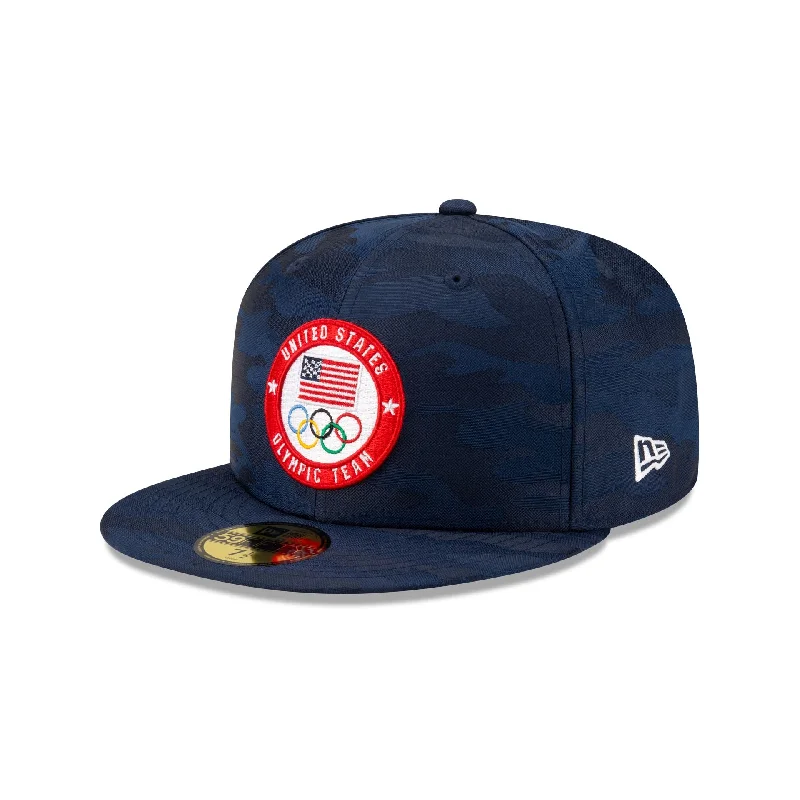 Team USA Olympics Camo 59FIFTY Fitted Hat