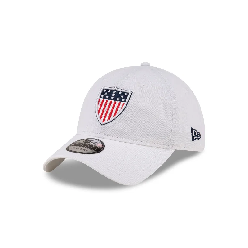 Team USA Shield White 9TWENTY Adjustable Hat