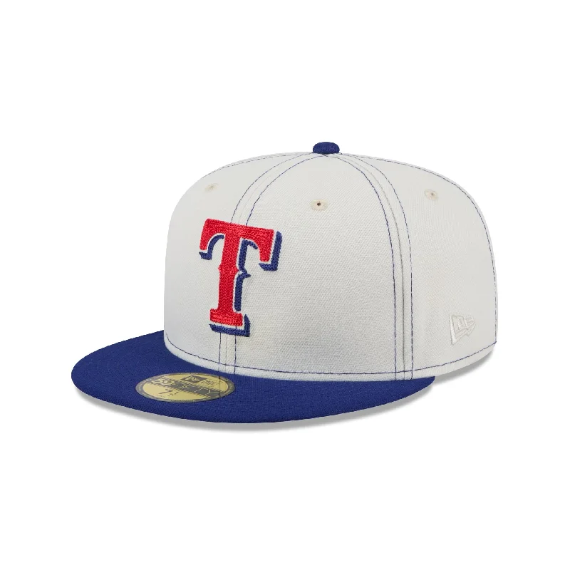 Texas Rangers Sandy Linen 59FIFTY Fitted Hat