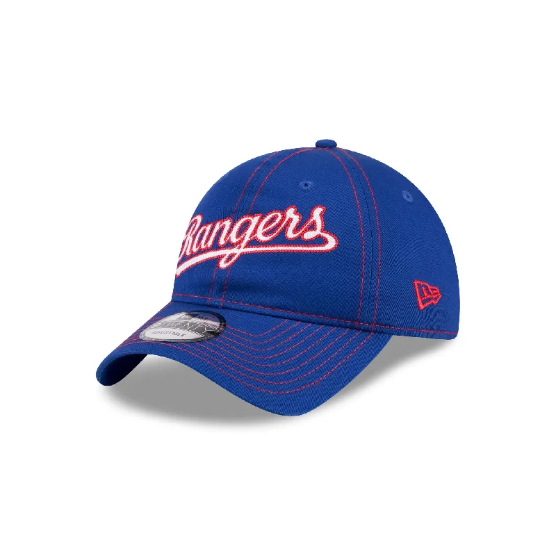 Texas Rangers Team Stitch 9TWENTY Adjustable Hat