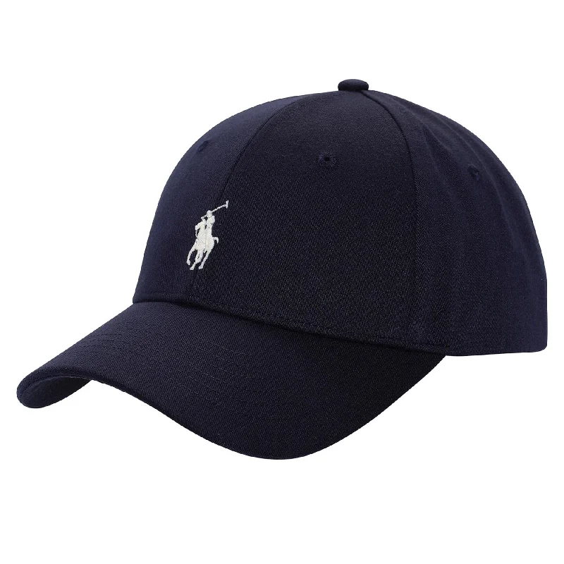 Twill Polo Player Cap French Navy - AW24