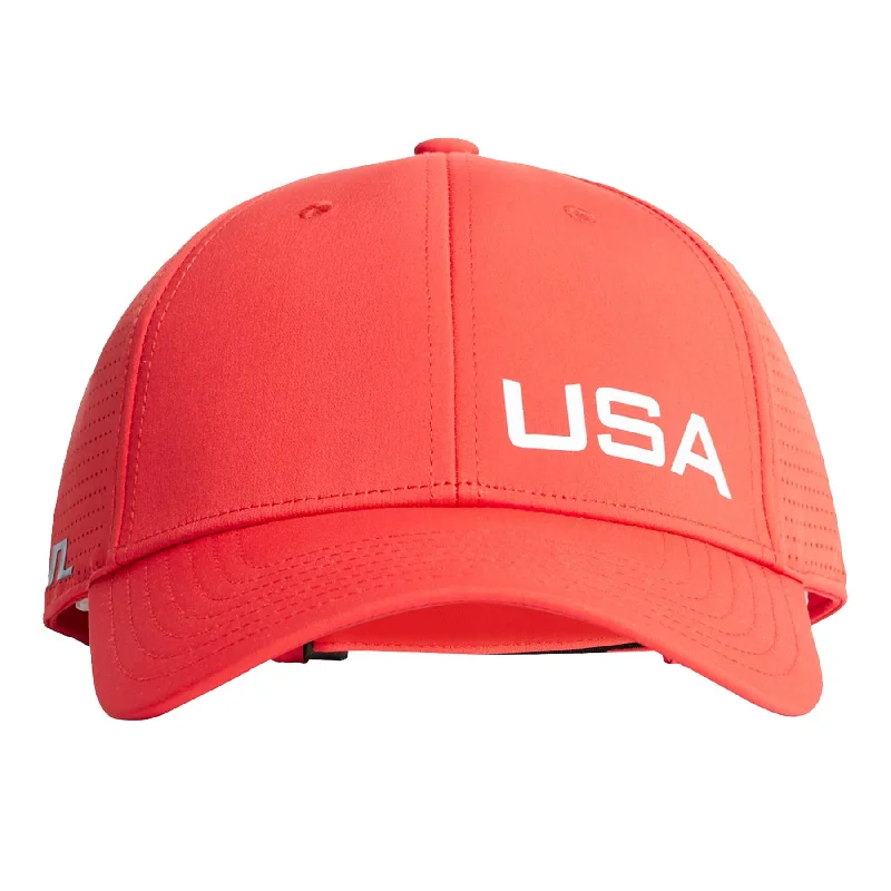 Womens Verity Snapback Cap Flame Scarlet - SU24