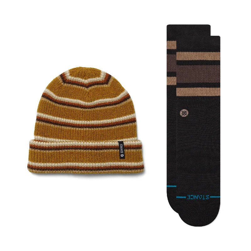 LIFESTYLE BEANIE AND CREW SOCK BOYD SET