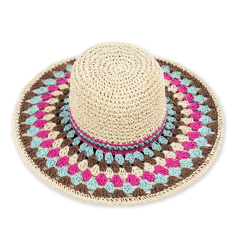 Dunnet Hand Crochet Straw Hat