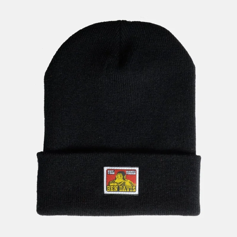 Ben Davis Marled Logo Patch Beanie