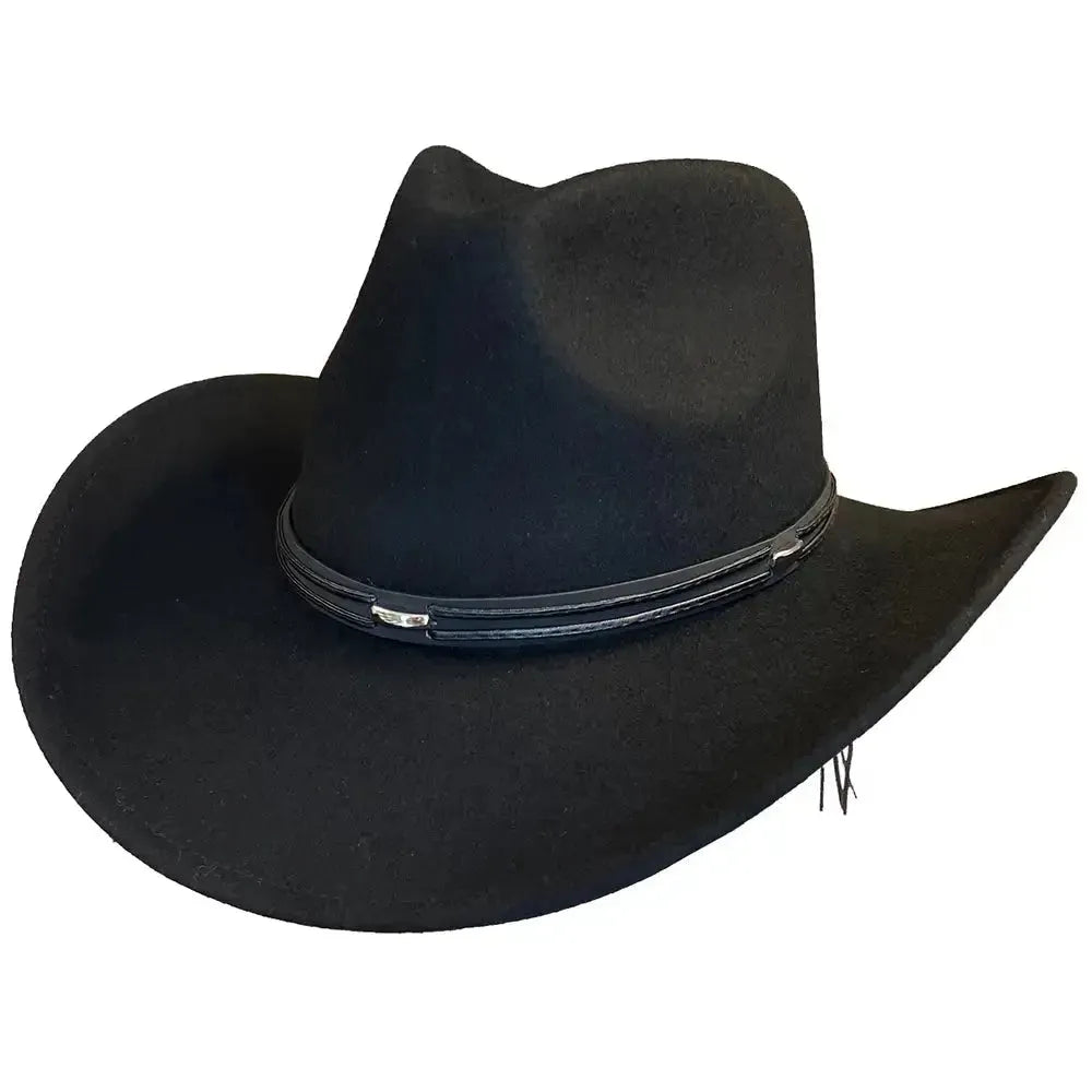 Deadwood Trading High Tail - Crushable Soft Wool Felt Cowboy Hat