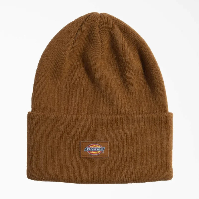 Dickies Logo Patch Tall Cuffed Acrylic Beanie