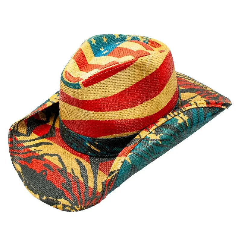 Peter Grimm 13 Stripes - Straw Cowboy Hat