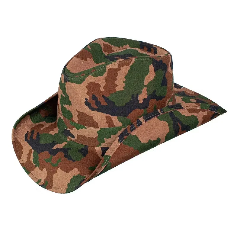 Peter Grimm Veil - Camouflage Cotton Cowboy Hat