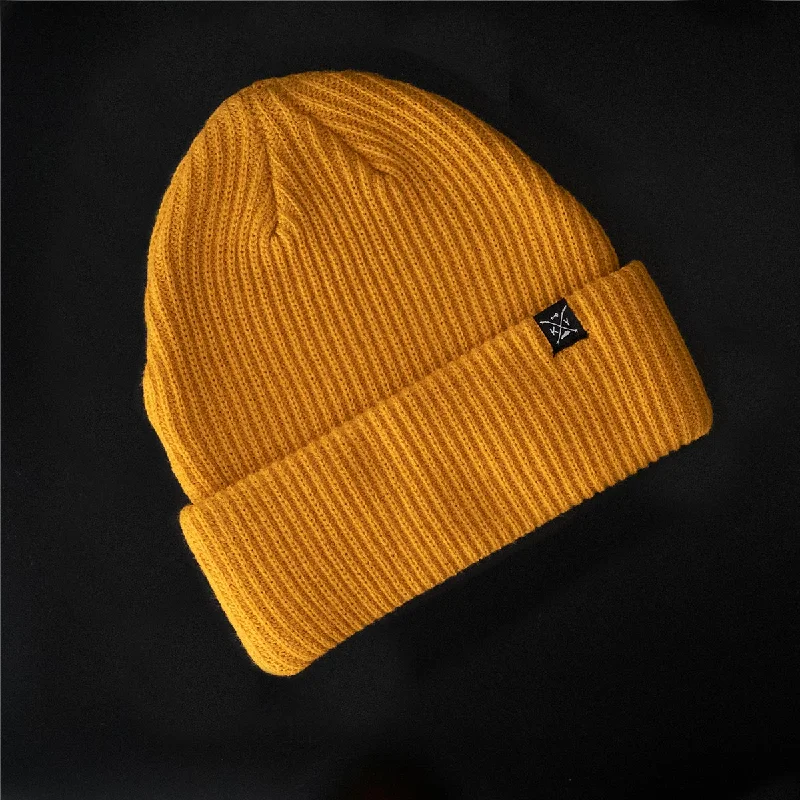 The Logo Beanie (Golden Rod)