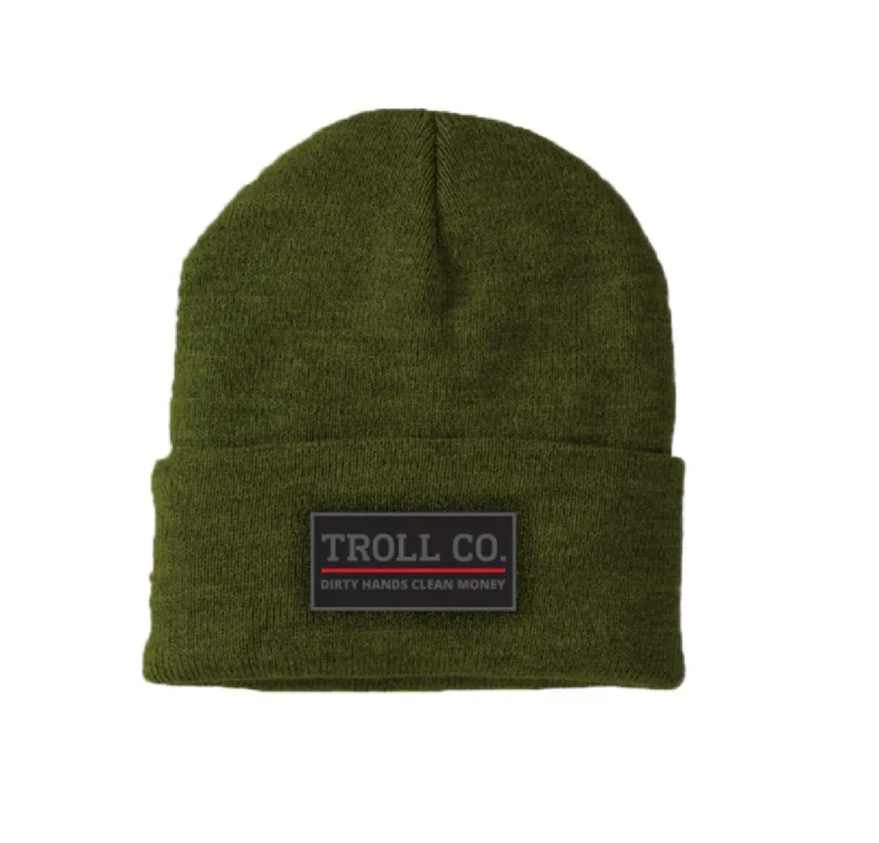 Troll Co. Premium Logo Patch Knit Beanie